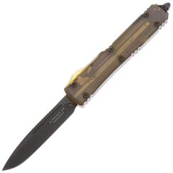 Автоматический нож Microtech Ultratech S/E DLC сталь Magnacut, рукоять Black Aluminum/Ultem