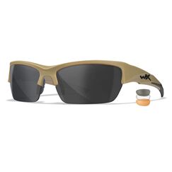 ОЧКИ ЗАЩИТНЫЕ WILEY X WX VALOR (FRAME MATTE TAN, LENS CLEAR + GREY + RUST)