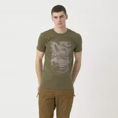 Футболка с принтом «Приключения ждут вас» (T-shirt (Adventure Is Out There)) | Helikon-Tex