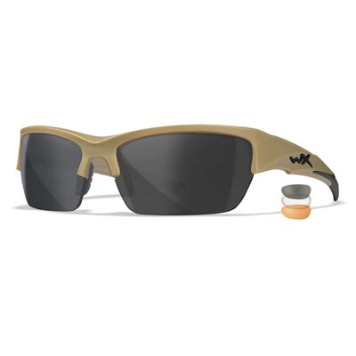 ОЧКИ ЗАЩИТНЫЕ WILEY X WX VALOR (FRAME MATTE TAN, LENS CLEAR + GREY + RUST)