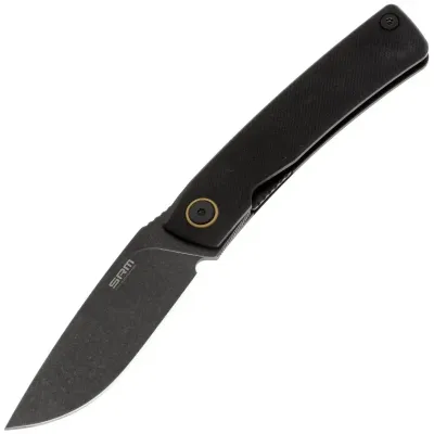 Складной нож SRM Air black сталь 14C28N, рукоять Black G10