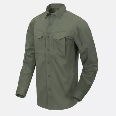 Рубашка тактическая Helikon-Tex Defender Mk2 с длинным рукавом, поликоттон рипстоп