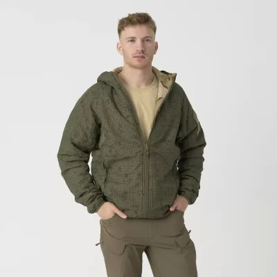 Двусторонняя утеплённая куртка с капюшоном Helikon-Tex Reversible Wolfhound Hoodie Jacket