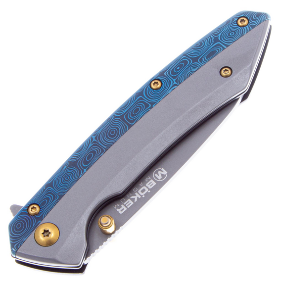 Складной нож Boker Magnum Cobalt сталь 440A, рукоять сталь