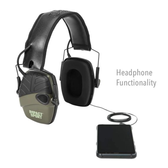 Активные наушники Howard Leight Impact Sport OD GREEN