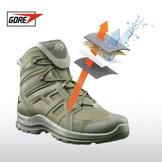 Ботинки HAIX "BLACK EAGLE" Athletic 2.0 Mid V GTX Sage