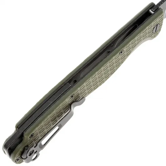 Складной нож Daggerr Toothpick DL blackwash сталь 8Cr14MoV, рукоять Olive FRN