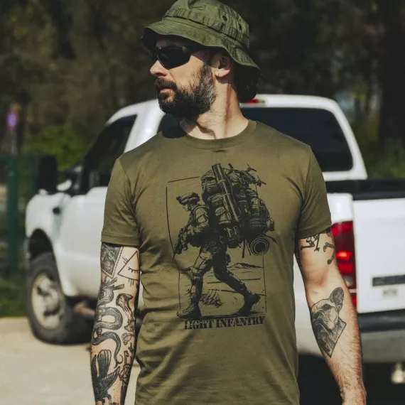 Футболка с принтом «легкая пехота» (T-shirt (Light infantry)) | Helikon-Tex