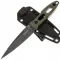 Тактический нож НОКС Кондор-Т blackwash сталь D2, рукоять Green G10